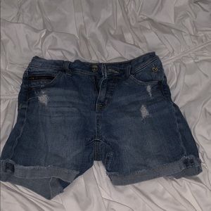 denim shorts
